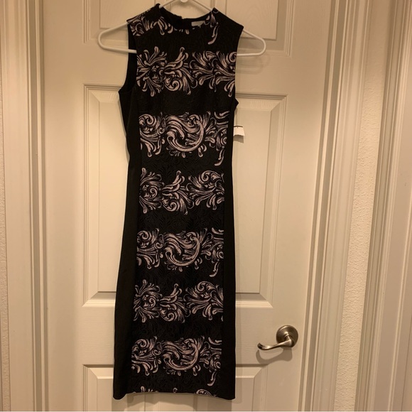 H&M Dresses & Skirts - NWT H&M Black and Blush Midi Dress, Size 2